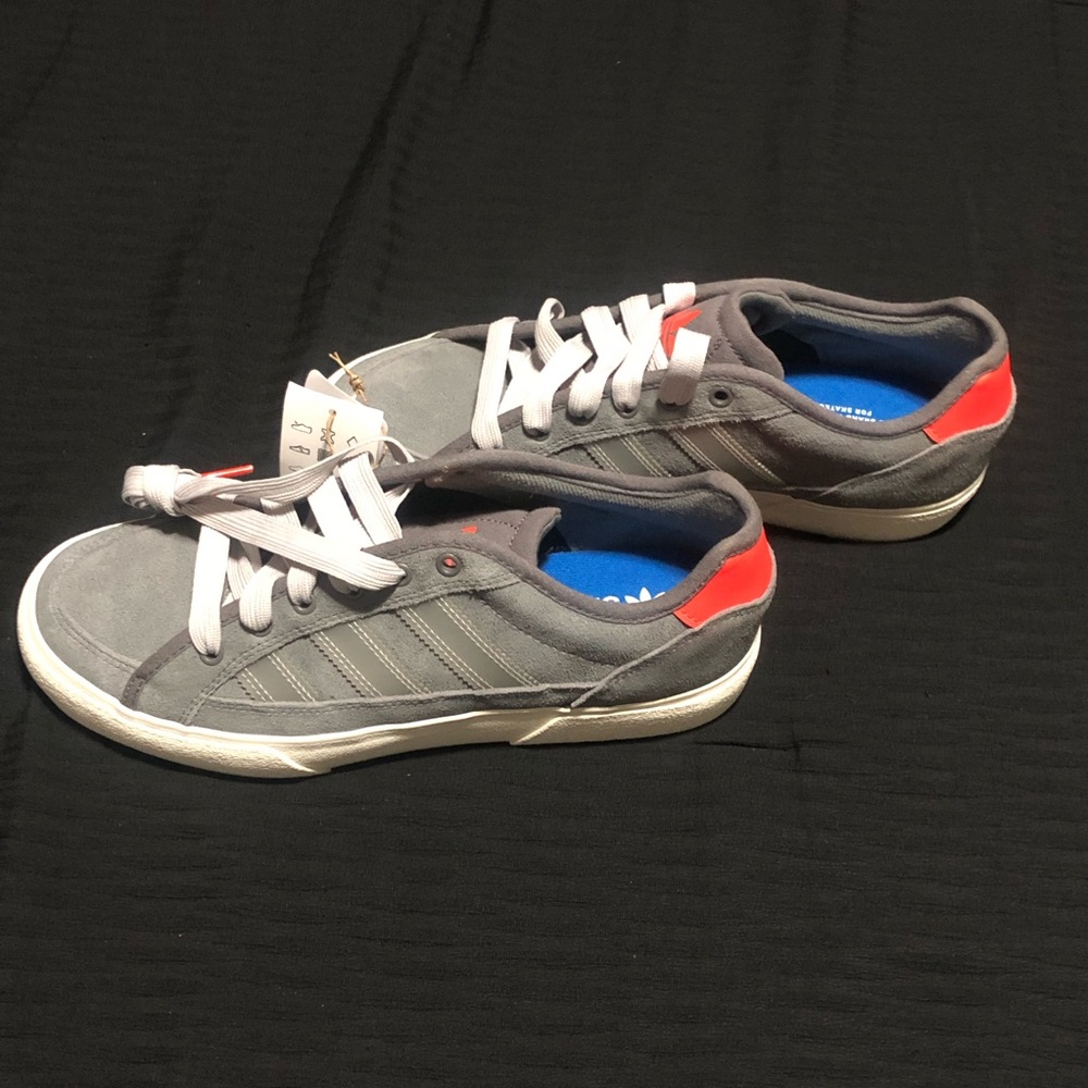 Adidas Court TNS Premier Light Grey Unisex JQ1037 Skateboarding, Size 8M/9W, - Picture 6 of 7